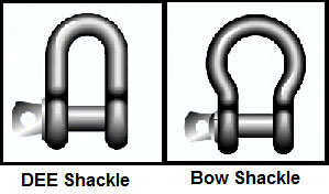 D & Bow shackles